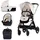 Chipolino Kinderwagen Elite 3 in 1 i-Size Babyschale Sportsitz Babywanne Tasche beige - Beige