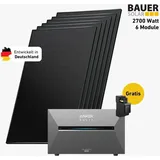 2700 Watt, Bifazial Komplettset, Balkonkraftwerk, Anker SOLIX Solarbank 3 E2700 Pro, Anker SOLIX Anschlusskabel 15 m