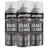 JENOLITE 3 x Bremsenreiniger Aerosol - 3 x 400ml (reduziert Bremsgeräusche & verbessert die Bremsleistung)