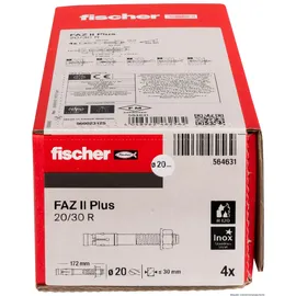 Fischer FAZ II Plus 20/30 R Bolzenanker M20 x 172