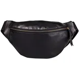 Clairefontaine Schwarze Gürteltasche aus Leder, 30x16,2 cm - Schwarz 410200C