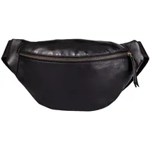 Clairefontaine Schwarze Gürteltasche aus Leder, 30x16,2 cm - Schwarz 410200C