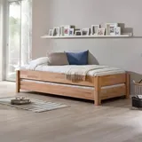 WOODLIVE DESIGN BY NATURE Massivholz Gästebett Stapelbett Twin in Kernbuche massiv (90 x 200 cm)