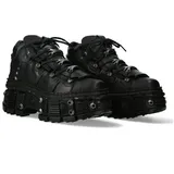 New Rock M-WALL106-S25 Unisex Boot schwarz EU44 Leder Gothic, Industrial, Punk, Rockwear - 44 EU