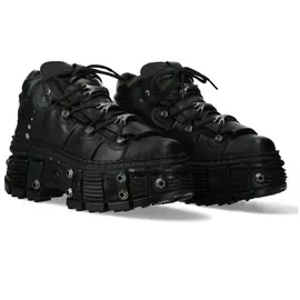New Rock M-WALL106-S25 Unisex Boot schwarz EU44 Leder Gothic, Industrial, Punk, Rockwear - 44 EU