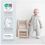 Julius Zöllner Babyschlafsack, Jumper gefüttert Musselin, warme Füllung 2,5 TOG, waschbar bei 40°C, Made in Germany, OEKO TEX Standard 100, dusty rose, (78 cm)