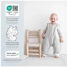 Julius Zöllner Babyschlafsack, Jumper gefüttert Musselin, warme Füllung 2,5 TOG, waschbar bei 40°C, Made in Germany, OEKO TEX Standard 100, dusty rose, (78 cm)