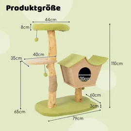 Costway Kratzbaum 110 cm grün