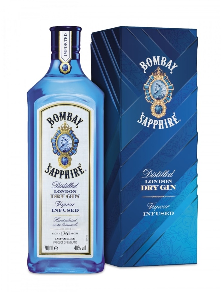 Bombay Sapphire London Dry Gin in Geschenkdose 40% 0,7l
