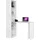 akord furniture factory AKORD SMART Weiß Schreibtischbibliothek B125 x H180 x T50 cm