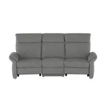 Wohnwert Trapezsofa Mikrofaser 3-Sitzer Grau