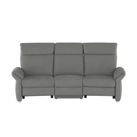 Wohnwert Trapezsofa Mikrofaser 3-Sitzer Grau