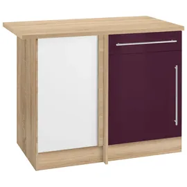 kochstation Eckunterschrank KS-Samos 110 x 60 x 85 cm Lila