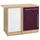 kochstation Eckunterschrank KS-Samos 110 x 60 x 85 cm Lila
