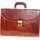 FLORENCE Leder Aktentasche, Businesstasche, Umhängetasche Florence Tasche braun ca. 40cm | Gr.: onesize