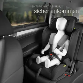 Tectake tectake® Autositz i-Size Zulassung, ISOFIX-Installation und Top Tether, mit Seitenaufprallschutz, längenverstellbarer 5-Punkt-Gurt, 8-fach höhenverstellbare Kopfstütze, ab 15 Monaten von 76 bis 150 cm, Belastbarkeit 36 kg