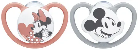 Nuk Space Disney Baby Silikon-Schnuller 18-36 Monate Minnie 2 Stück