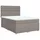 vidaXL Boxspringbett 140 x 200 cm Taupe