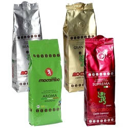 Mocambo Kaffeeprobierpaket (4 x 250g) Kaffeebohnen – Mocambo Herstellergarantie, kostenlose Beratung