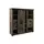 Massivmoebel24 Highboard 142 x 147 x 45 cm Grau