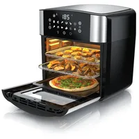 Arendo Multifunktionsofen 16L, Backofen Umluft, Grill, Dörrautomat, Air Fryer,