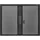 VIGOR Doppel Flügeltüren-hängeschrank, 861 x 300 x 684 mm
