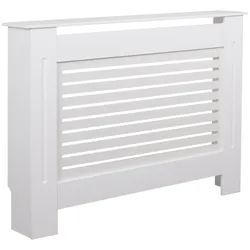 KADIMA DESIGN Moderne Heizkörperverkleidung mit Lamellen-Muster, Hochwertiges MDF-Material