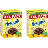 Nestlé Nesquik Knusper-Frühstück, Schoko Cerealien mit Vollkorn, 2er Pack (1x1kg)