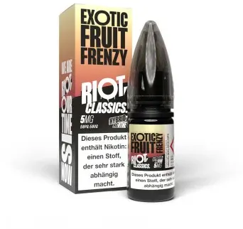 Exotic Fruit Frenzy NicSalt Liquid by Riot Squad 10ml / 5mg