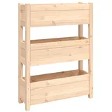 vidaXL Pflanzkübel 77 x 25 x 104,5 cm Braun