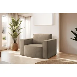 Fun Möbel PALMA Sessel 98 x 98 x 74 cm braun