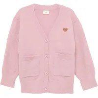 S.Oliver Strickjacke aus Bouclé, Rosa, 104/110