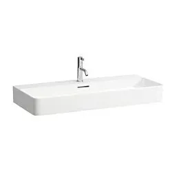 LAUFEN Val Waschtisch, 95x42cm, mit Hahnloch und Überlauf, Saphirkeramik