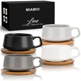 MiaMio Kaffeetasse 0,32 l Weiß 4 St.