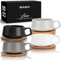 MiaMio Kaffeetasse 0,32 l Weiß 4 St.