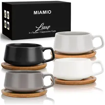 MiaMio Kaffeetasse 0,32 l Weiß 4 St.
