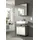 xonox.home Mid.you Waschbeckenunterschrank Scout Grau, Weiß Hochglanz, Kunststoff, 1 Fächer, 60x60x34 cm stehend, Badezimmer, Badezimmerschränke, Waschbeckenunterschränke