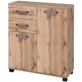 Schildmeyer Milan Kommode 134890, eiche landhaus Dekor, 32 x 80.6 x 94.8 cm