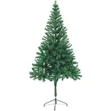 vidaXL Künstlicher Weihnachtsbaum grau/grün 180 cm