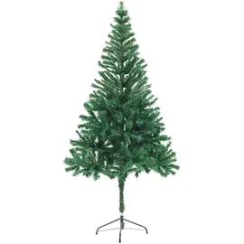 vidaXL Künstlicher Weihnachtsbaum grau/grün 180 cm