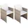 vidaXL Gartenstuhl 55 x 71 x 35 cm beige 2 St.
