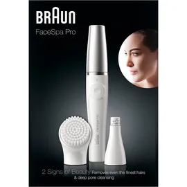 Braun FaceSpa Pro SE910 2-in-1 Beauty Gesicht weiß/silber