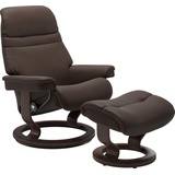 Stressless Relaxsessel STRESSLESS Sunrise Sessel Gr. Leder BATICK, Rela x funktion-Drehfunktion-PlusTMSystem-Gleitsystem, B/H/T: 79 cm x 103 cm x 73 cm, braun (brown batick) Lesesessel und Relaxsessel