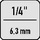Wiha 285994 Torque Bithalter 1/4" (27526)