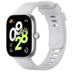 Xiaomi Redmi Watch 4 Silver Gray Smartwatch (Herzfrequenzmessung)