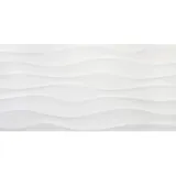 Euro Stone Wandfliese Alaska Wave 30 x 60 cm Weiß Matt