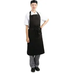 Whites Chefs Clothing Weiße, schwarze Latzschürze