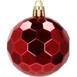 SPRINGOS Weihnachtskugeln Christbaumkugeln Weihnachtsbaum Kugeln 104 Stück Dekoration - Rot / Weiß - Weiß