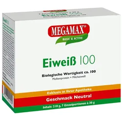 MEGAMAX Eiweiß 100 NEUTRAL 7X30 g
