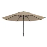 Madison TIMOR Sonnenschirm Kurbelschirm Gartenschirm  Ø400cm natur